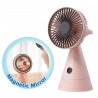origo CFM96P Rechargeable Desk Fan - Pink