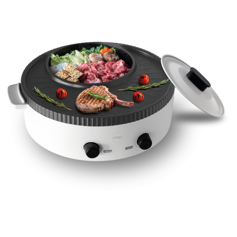 Automatic Rotating Barbecue Pot Integrated Pot Multi Functional