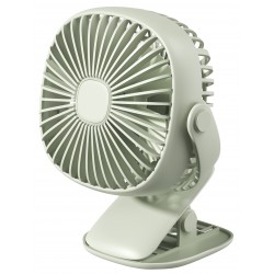 Batus DF2003G Cordless Desk Clip Fan - Green