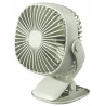 Batus DF2003G Cordless Desk Clip Fan - Green
