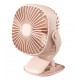 Batus DF2003P Cordless Desk Clip Fan - Pink