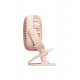 Batus DF2003P Cordless Desk Clip Fan - Pink