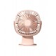 Batus DF2003P Cordless Desk Clip Fan - Pink