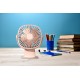 Batus DF2003P Cordless Desk Clip Fan - Pink