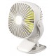 Batus DF2003W Cordless Desk Clip Fan - White