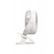 Batus DF2003W Cordless Desk Clip Fan - White