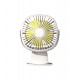 Batus DF2003W Cordless Desk Clip Fan - White