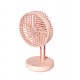 origo DF2007P Cordless Desk Fan - Pink