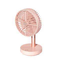 origo DF2007P Cordless Desk Fan - Pink