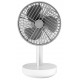 origo DF2007W Cordless Desk Fan - White