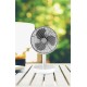 origo DF2007W Cordless Desk Fan - White