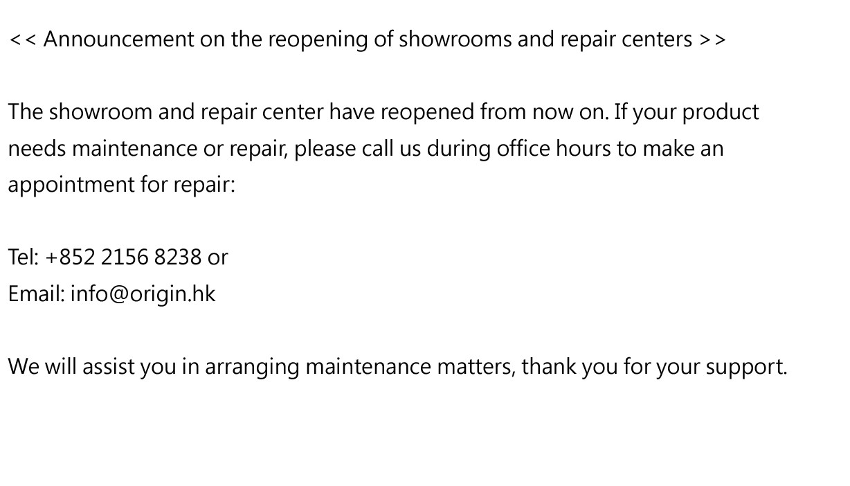 Service Center Business Hours Adjustment