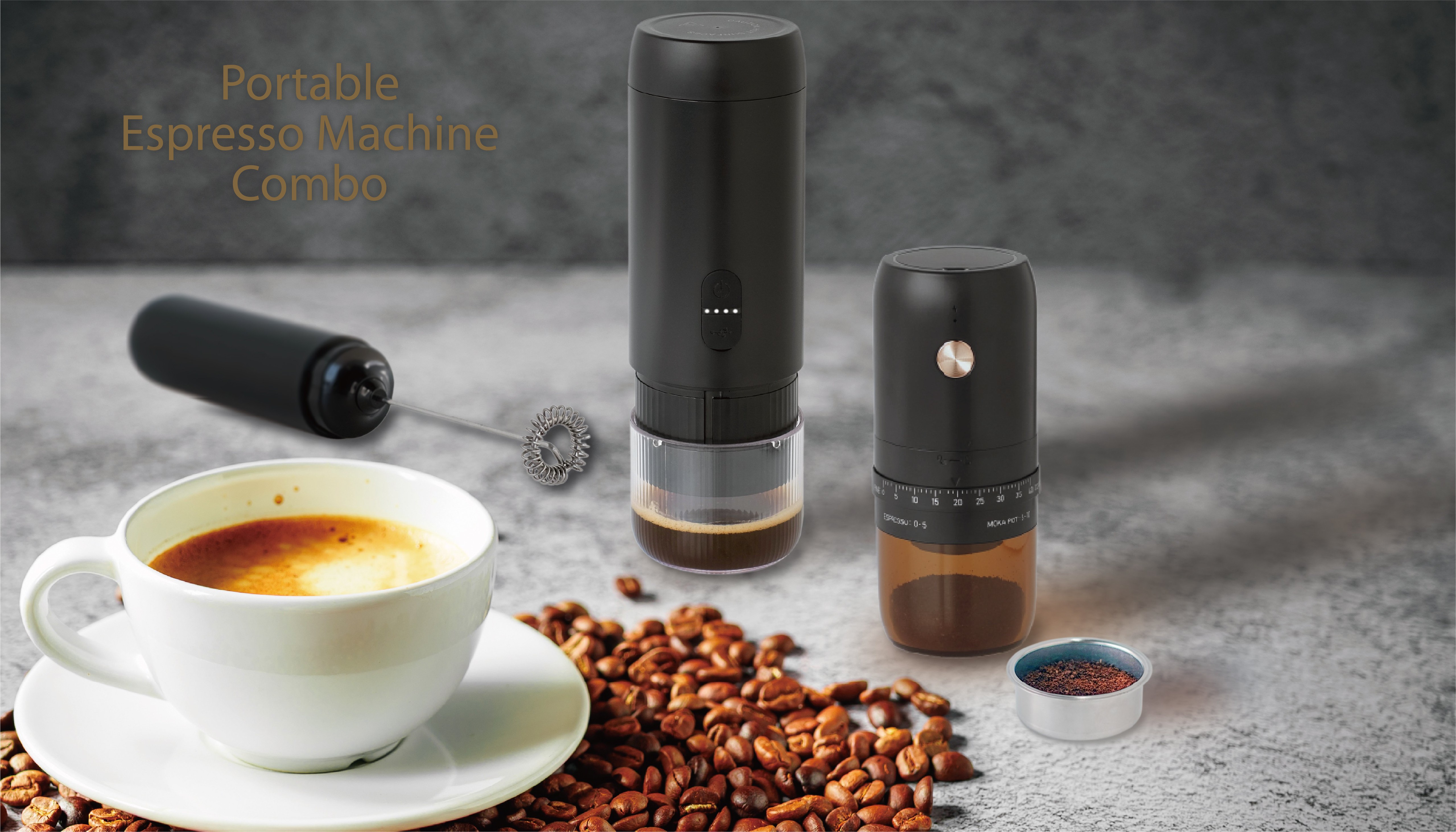 Batus ES90 Portable Espresso Machine Combo