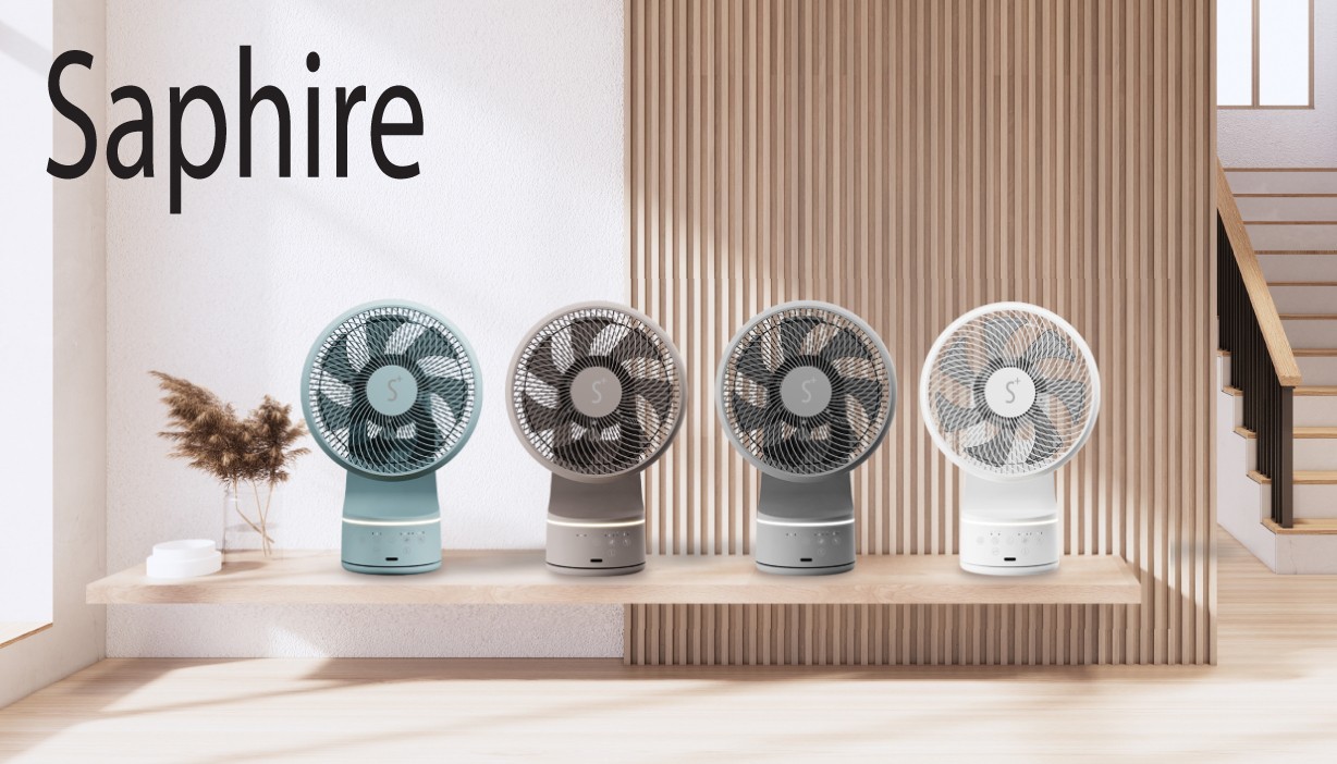 origo CF1521G Saphire 3D搖擺對流風扇 - 灰色